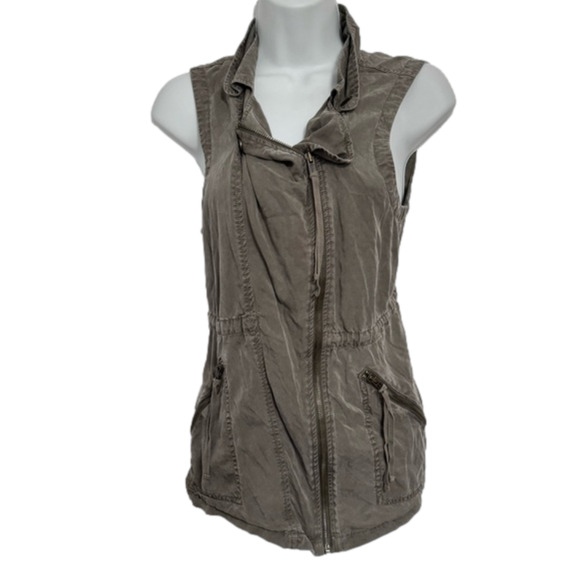 American Eagle Outfitters Sleeveless Green Utility Vest, Size S - Picture 1 of 5